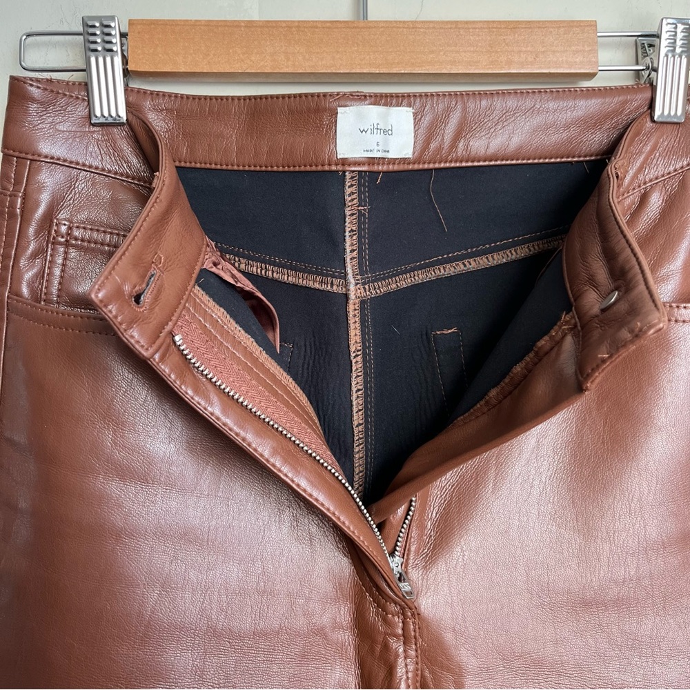 aritzia wilfred melina vegan leather pants - Picture 5 of 12